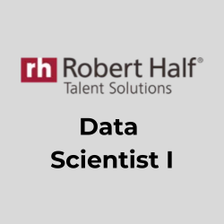 Data Scientist robert half job