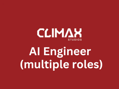 climax studio job AI Engineer