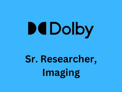 Sr. Researcher Imaging, Dolby