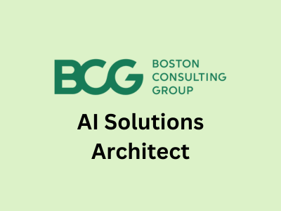 AI Solutions Architect, Boston Consulting Group