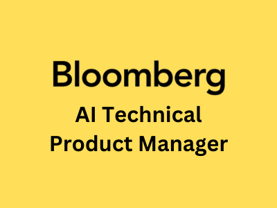 AI Technical Product Manager, Bloomberg