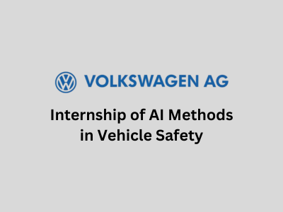 Internship of AI Methods in Vehicle Safety, Volkswagen AG