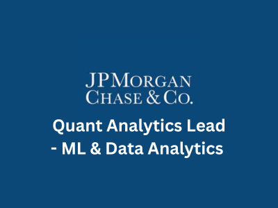 JPMorgan Chase & Co., Quant Analytics Lead