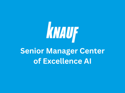 Senior Manager Center of Excellence AI, Knauf Group