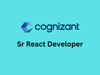 Sr React Developer, Cognizant