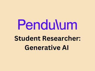 Student Researcher Generative AI, Pendulum Systems