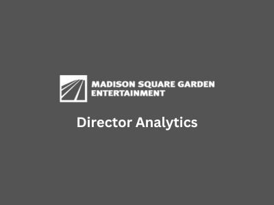 Director Analytics, MSG Entertainment