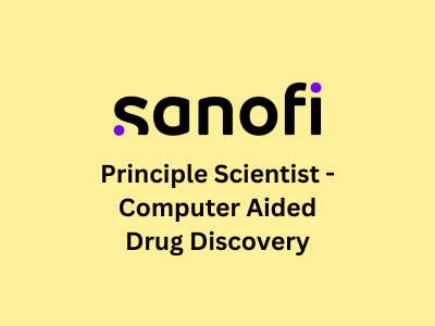 Principle Scientist - CADD, Sanofi Inc. 