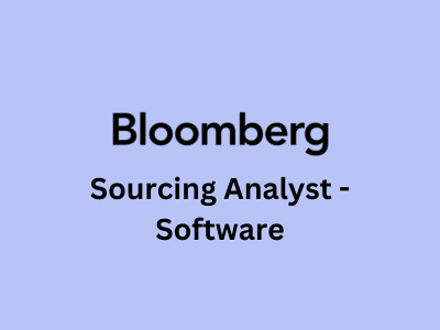 Sourcing Analyst - Software, Bloomberg