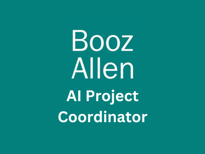 AI Project Coordinator, Booz Allen