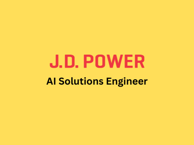 AI Solutions Engineer, J.D. Power