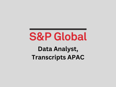 Data Analyst, S&P Global