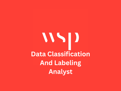 Data Classification And Labeling Analyst, WSP