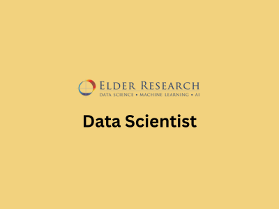 Data Scientist, Elder Research Inc.