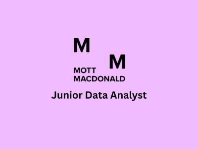 Junior Data Analyst, Mott MacDonald