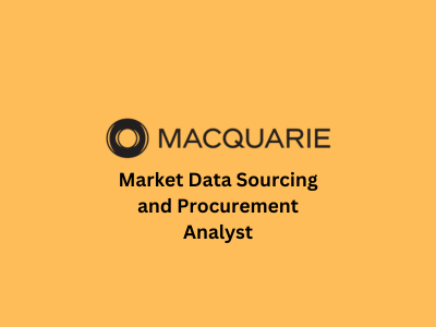 Market Data Sourcing and Procurement Analyst, Macquarie