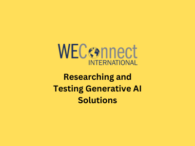 Researching and Testing AI Intern, WEConnect International