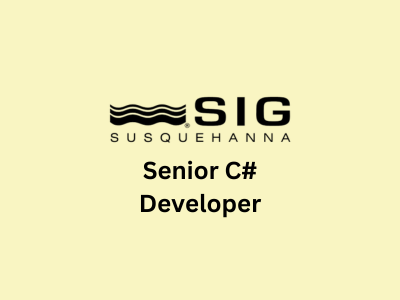 Senior C# Developer, Susquehanna