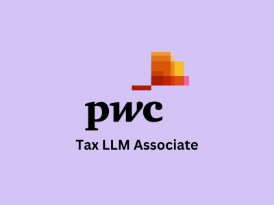 Tax LLM Associate, PwC