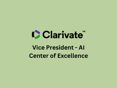 Vice President - AI Center of Excellence, Clarivate