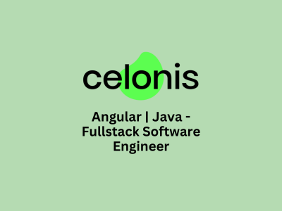 Angular  Java - Fullstack Software Engineer, Celonis