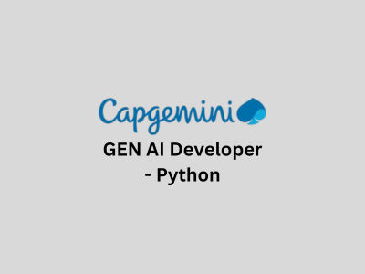 GEN AI Developer -Python, Capgemini