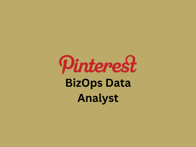 BizOps Data Analyst, Pinterest