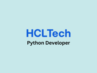 Python Developer, HCL Technologies