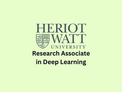 Research Associate in Deep Learning, Heriot-Watt University