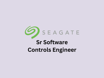 Sr Software Controls Engineer - Automation, Seagate