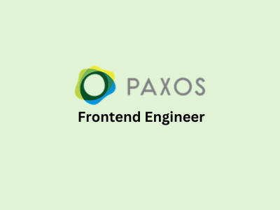 Frontend Engineer, Paxos