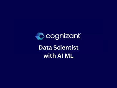 Data Scientist with AI ML, Cognizant