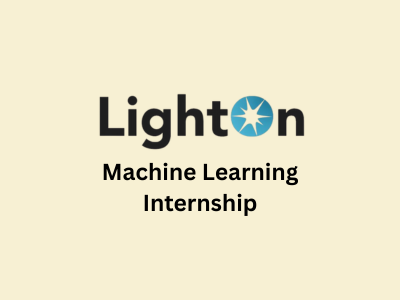 Machine Learning Internship, LightOn
