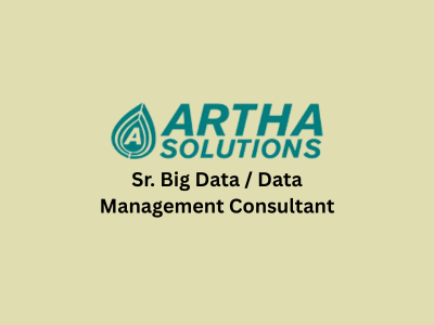 Sr. Big Data Data Management Consultant, Artha Solutions