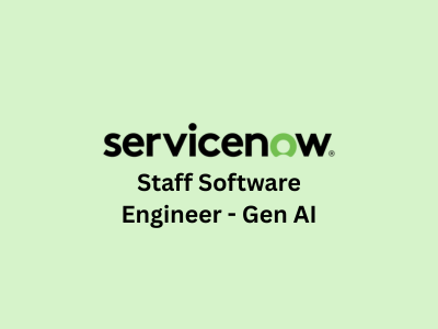 Staff Software Engineer - Gen AI, ServiceNow