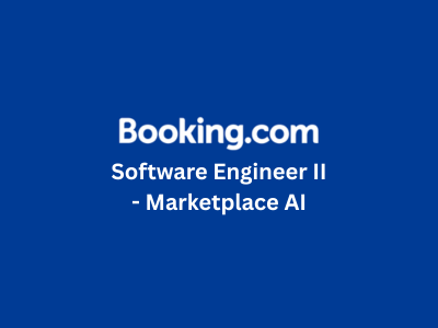 Software Engineer II - Marketplace AI, Booking.com